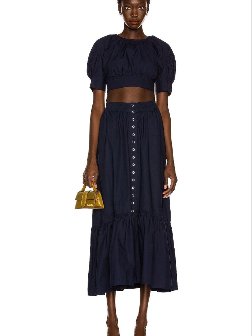 A.L.C. JADE NIGHTSHADE SNAP BUTTON MAXI SKIRT SIZE 12